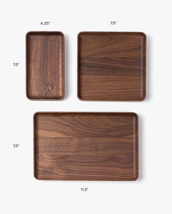 Walnut Valet Tray — Small