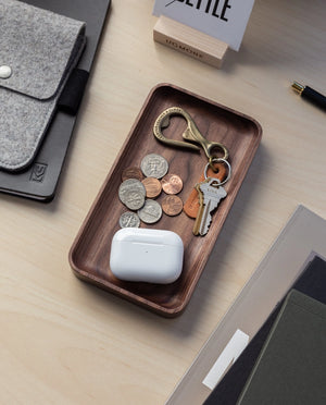 Walnut Valet Tray — Small