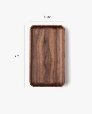 Walnut Valet Tray — Small