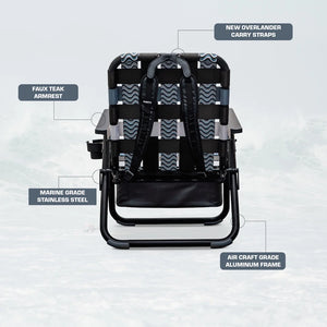 Voyager Backpack Chair | Insulated Cooler & Storage | 16" Seat Height