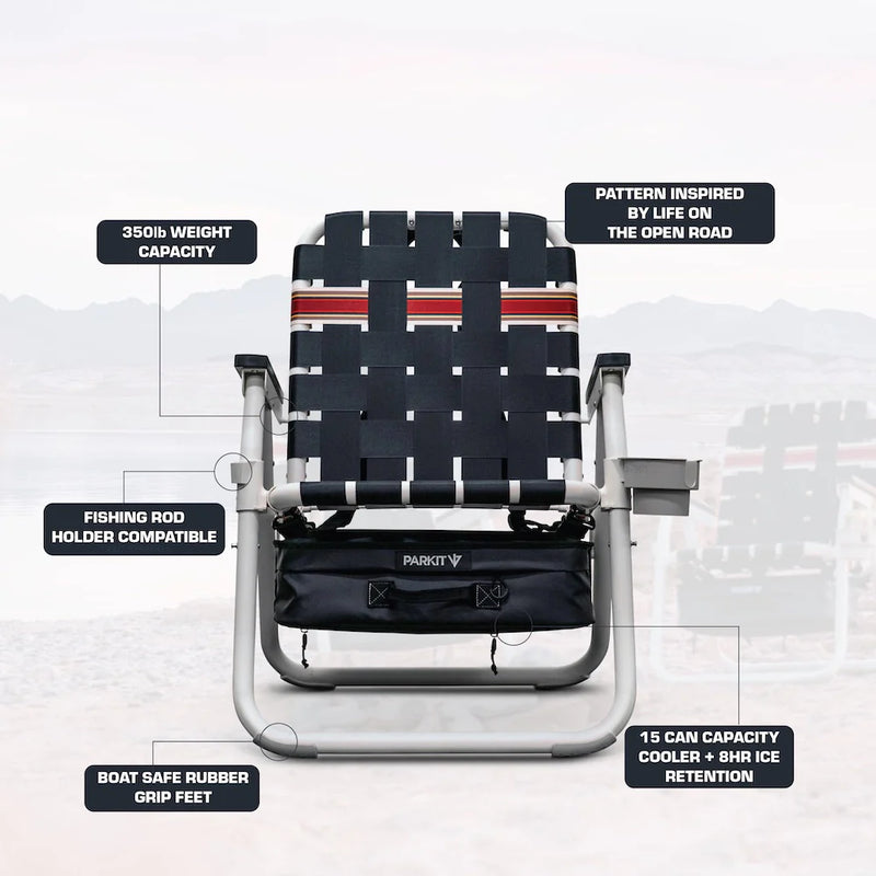Voyager Backpack Chair | Insulated Cooler & Storage | 16" Seat Height