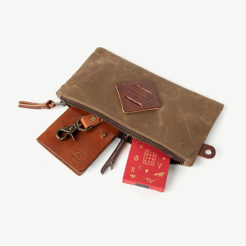 Zip Pouch — Brush Brown