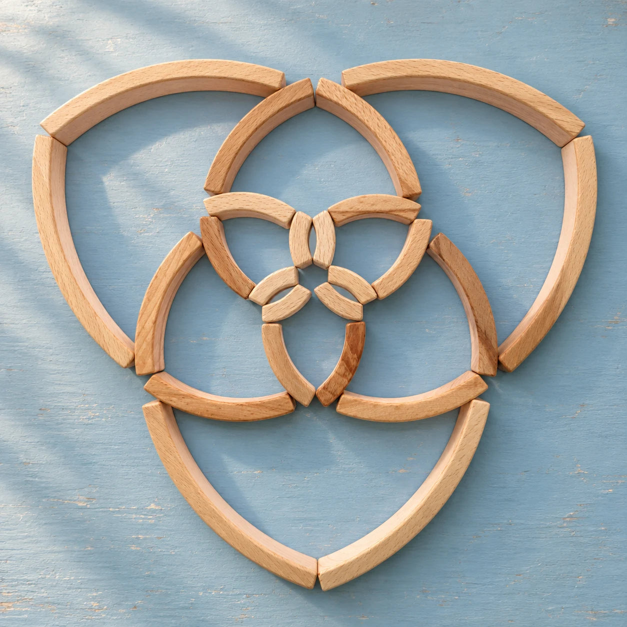 Golden Ratio Mini wooden blocks in four graduated sizes
