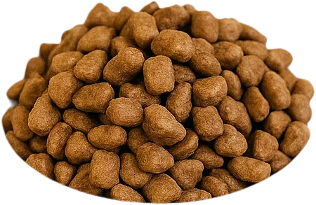 A heap of freeze-dried nibs