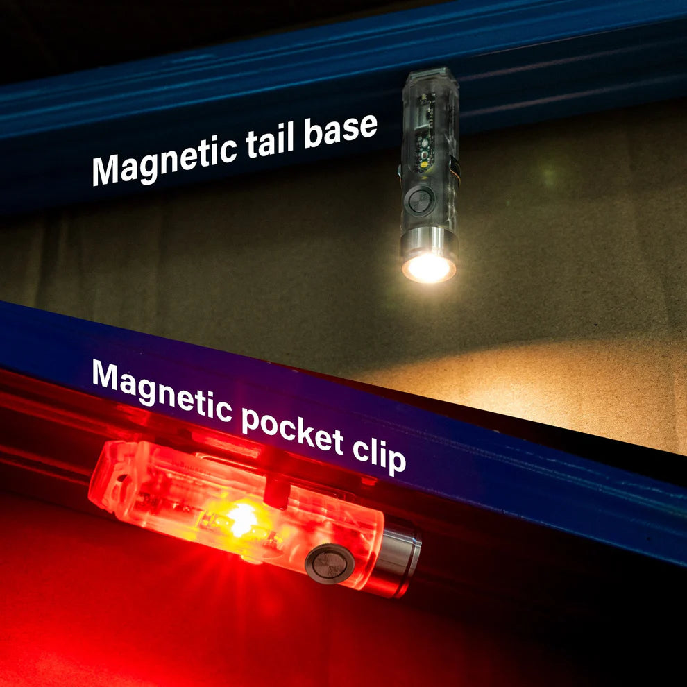 Aurora A8 G4 held by its magnetic clip