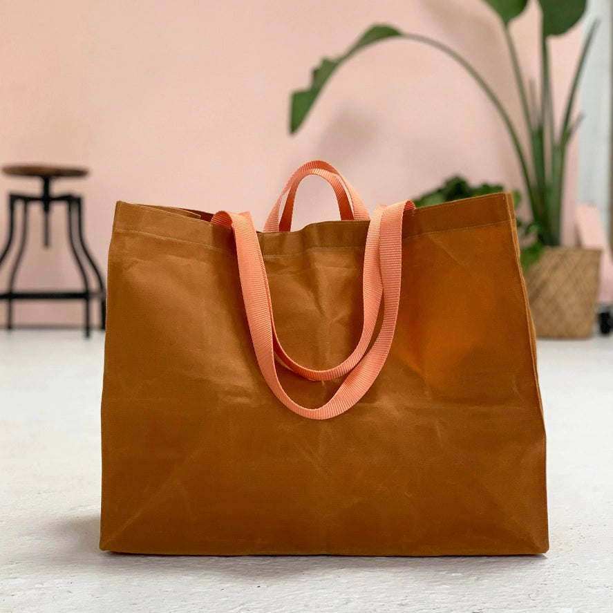 Whiskey and Peach tote