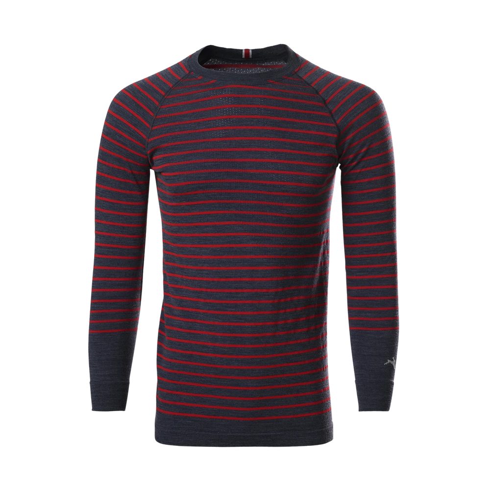 Brighton Base Layer in Navy/Racing Red Stripe
